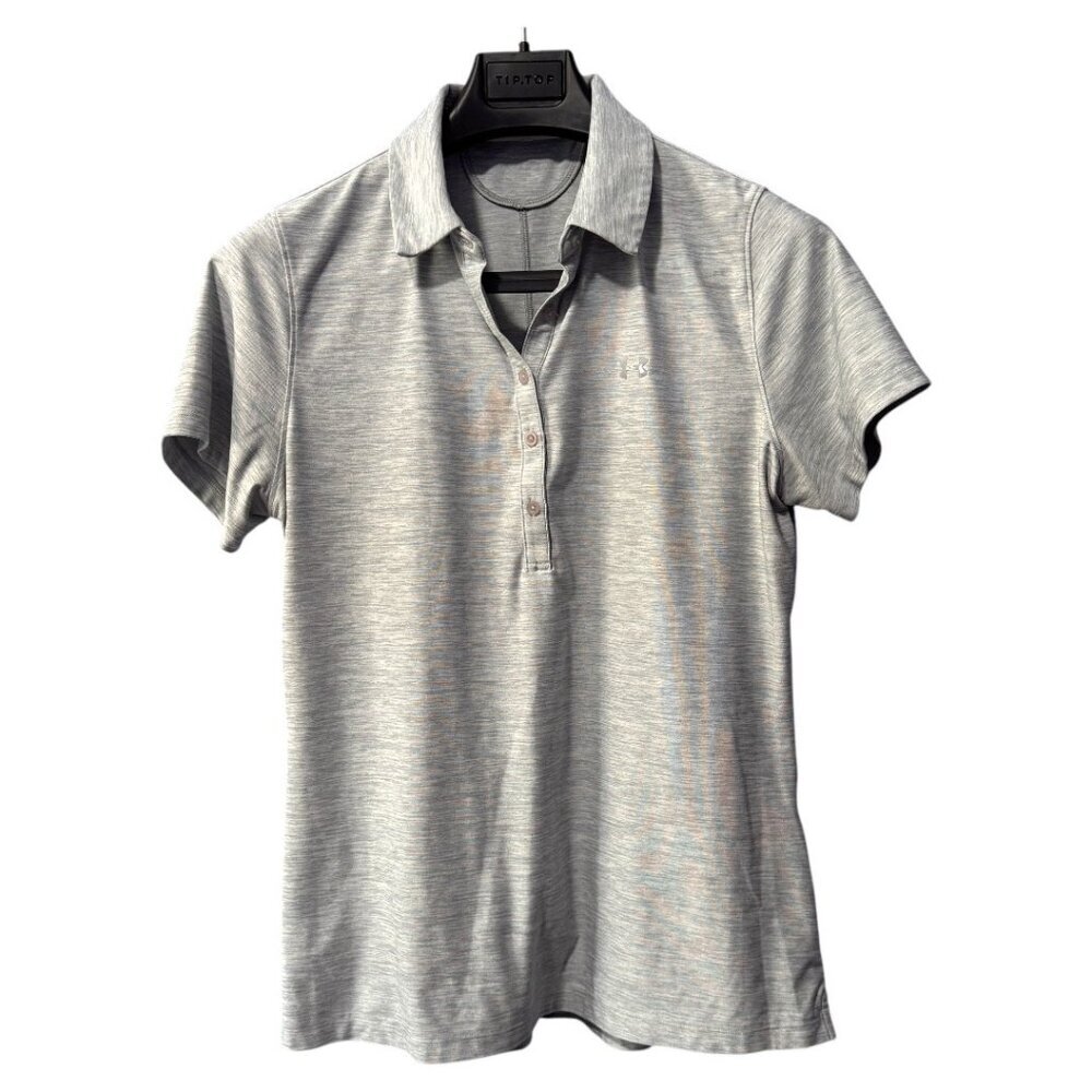 Under Armour Womens‎ Zinger Short Sleeve Polo Top size large grey golf
